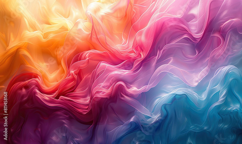  Illustrate a stunning liquid wave effect background, Generate Ai