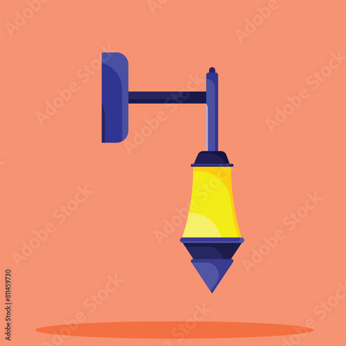 Wall lamp icon. Subtable to place on light, outdoor, etc.
