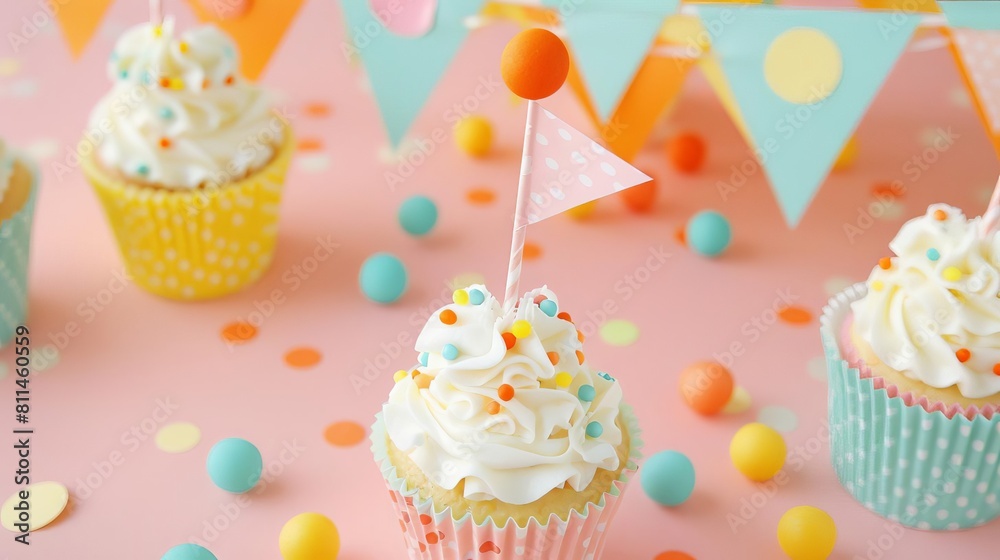 Develop a set of DIY party decorations, such as printable cupcake toppers, banners, and favor tags Include festive patterns and illustrations that can be easily customized for the birthday celebration Develop a set of DIY party decorations, such as printable cupcake toppers, banners, and favor tags Include festive patterns and illustrations that can be easily customized for the birthday celebration