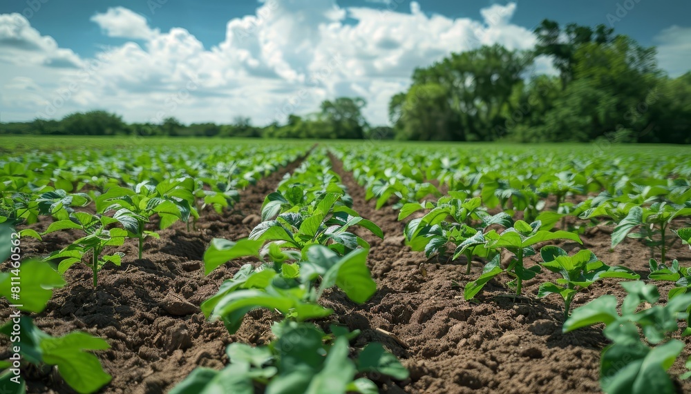 A field trial of biotechnologyenhanced crops, resistant to pests and diseases, growing in a rural setting A field trial of biotechnologyenhanced crops, resistant to pests and diseases, growing in a rural setting