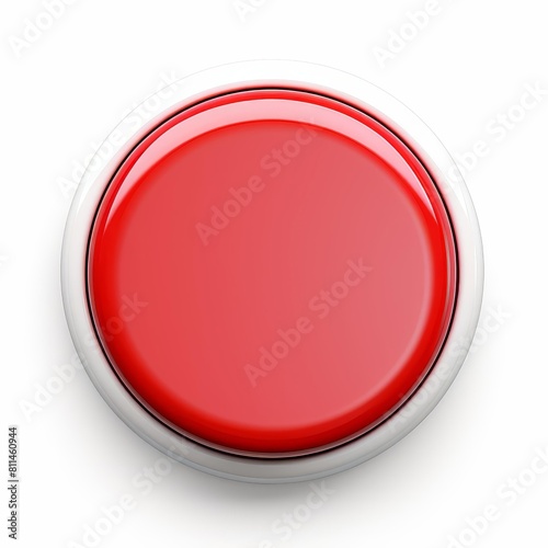 Free Download Simplistic easy button, perfectly isolated on a white background, Ai Generated - GFXLoad