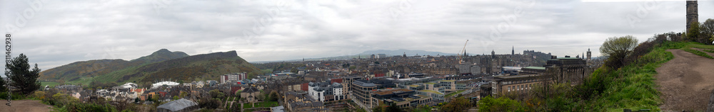 Panorama of Edinburg from Calton Hill