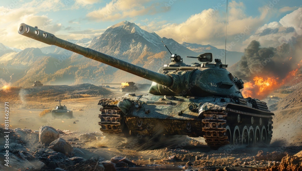 From the depths of the earth to the vast expanse above, the tank's prowess knows no bounds. From the depths of the earth to the vast expanse above, the tank's prowess knows no bounds.