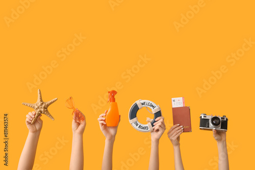 Female hands with decorativ...