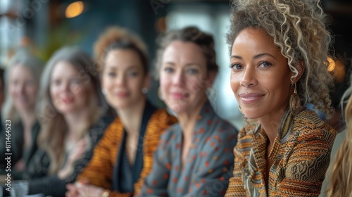A group of diverse businesswomen in a meeting