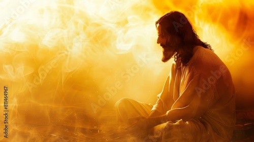 Conceptual image of Jesus as the embodiment of divine grace