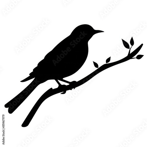 Flying birds silhouettes on white background. Vector illustration. isolated bird flying. tattoo design. © Shani Awan