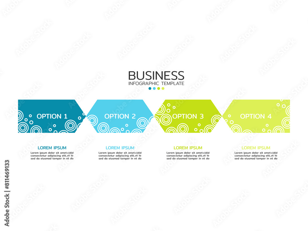 Business process step design template. Timeline infographic with 4 steps, options, and arrows. Vector thin line elements for presentation. Business process step design template. Timeline infographic with 4 steps, options, and arrows. Vector thin line elements for presentation.