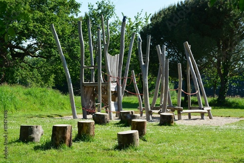 Bouaye - Domaine du Château de la Mévellière - Aire de jeux enfants	 photo