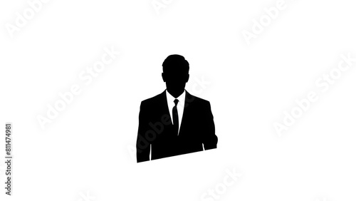 business man silhouette © Luisa
