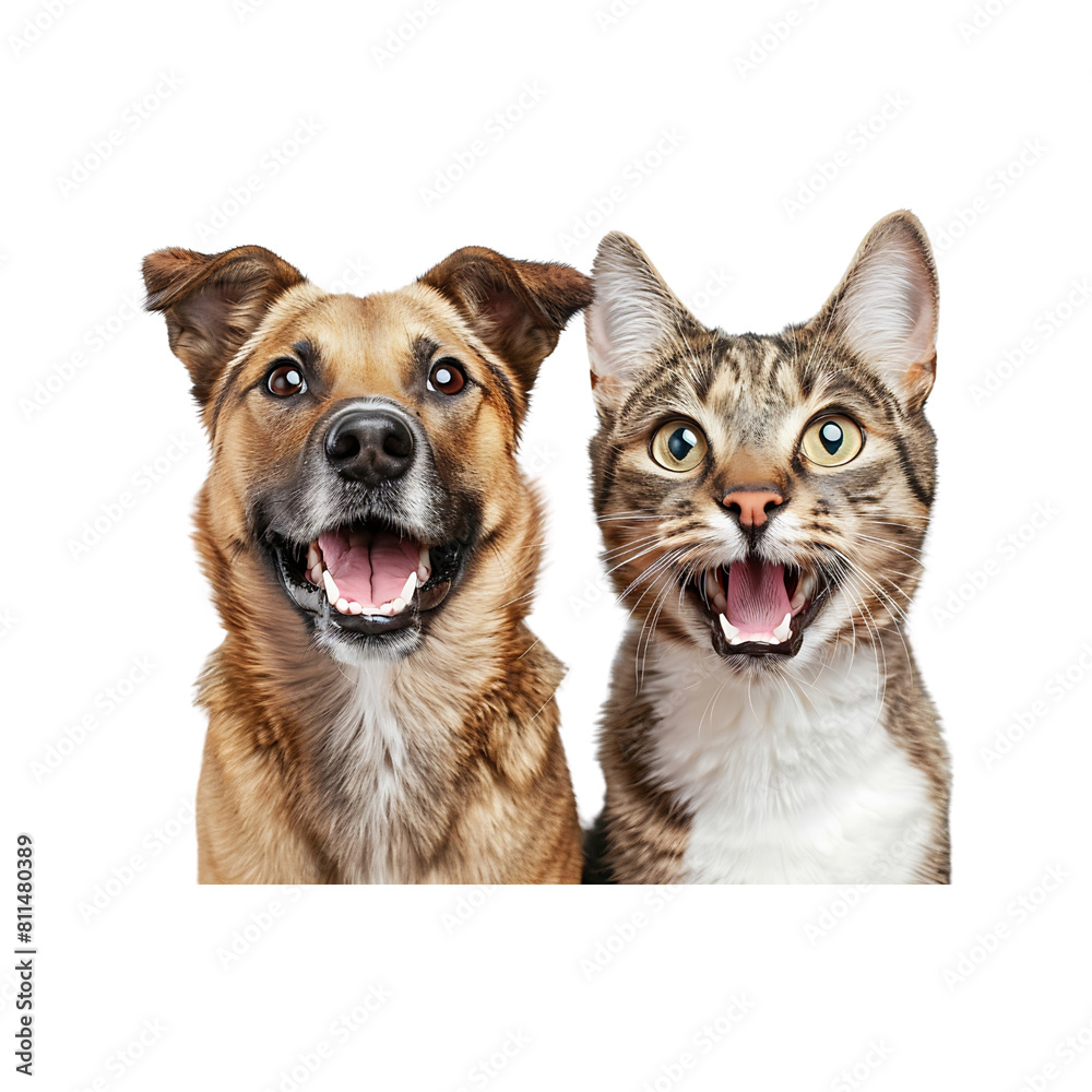 Fototapeta premium cat and dog