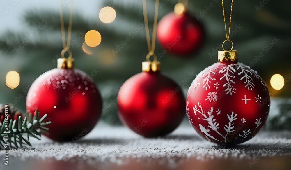 red christmas ball on branch or red christmas ball red christmas ball on branch or red christmas ball