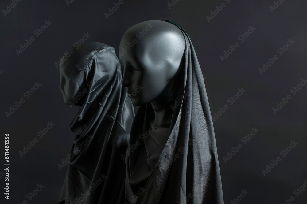 A stark black background enhancing the mystery of the scene, super realistic A stark black background enhancing the mystery of the scene, super realistic