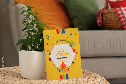 Greeting card with text FES...