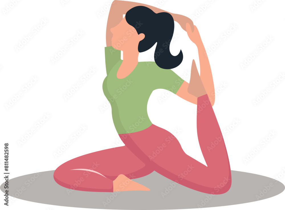 Yoga Movement Illustration Yoga Movement Illustration