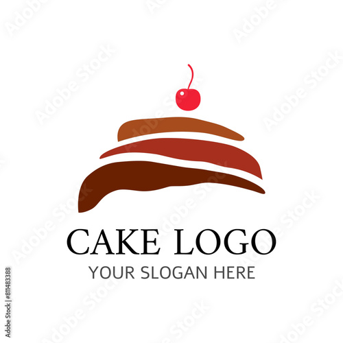 vector abstract cake logo  © joko