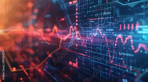 A striking visual representation of a heartbeat line seamlessly transitioning into digital AI code, symbolizing the convergence of advanced technology