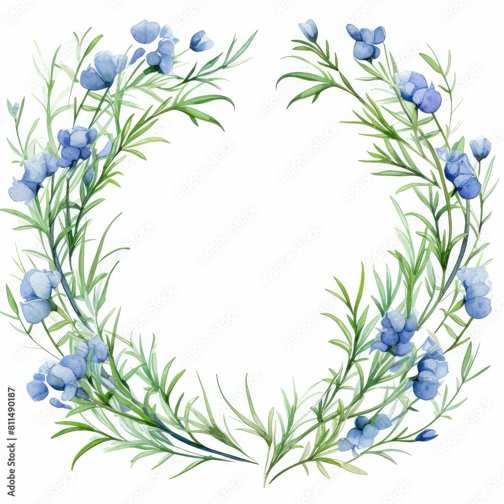 rosemary themed frame or border for photos and text. featuring delicate ...