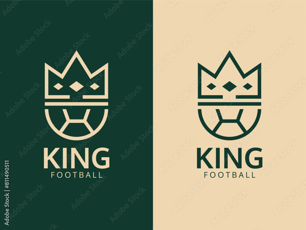 Football King Logo Design Template Football King Logo Design Template