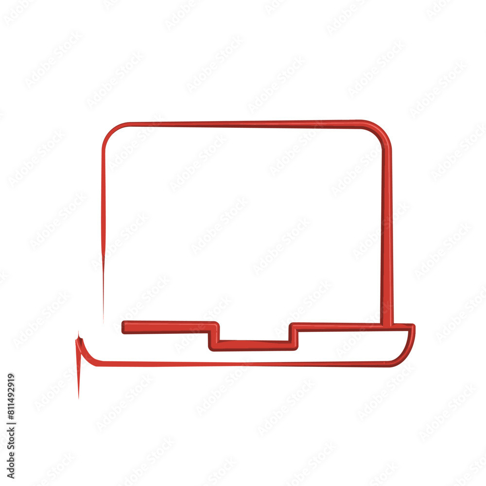 Illustration Vector Graphic of Laptop icon template Illustration Vector Graphic of Laptop icon template