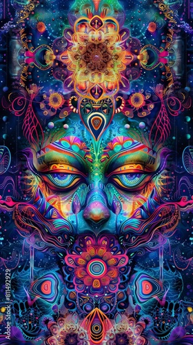Abstract colorful psychedelic acid trip portal, pictures of dmt, dmt pic, dmt art