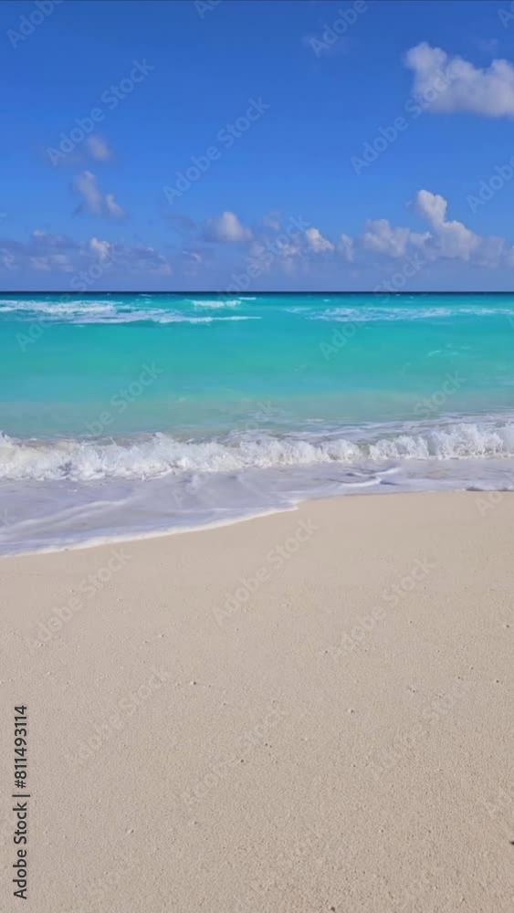 Beach with Sky and Clouds in Cancun Beach with Sky and Clouds in Cancun