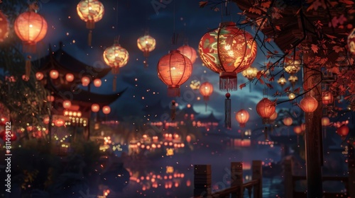 Behold the beauty of Chinese lanterns during the New Year festival in this mesmerizing image