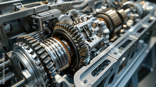 illustration of the transmission transition in car gears