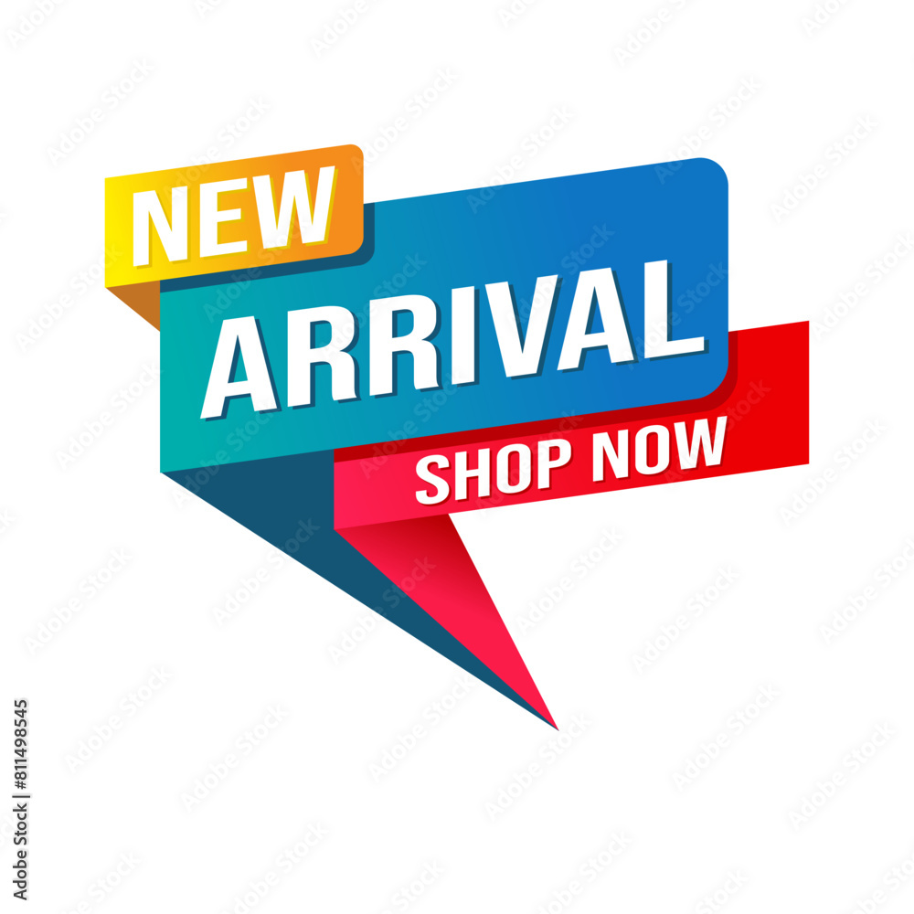 Exciting New Arrivals Vector Illustration Labels Exciting New Arrivals Vector Illustration Labels