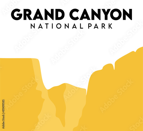 grand canyon national park with beautiful white sky