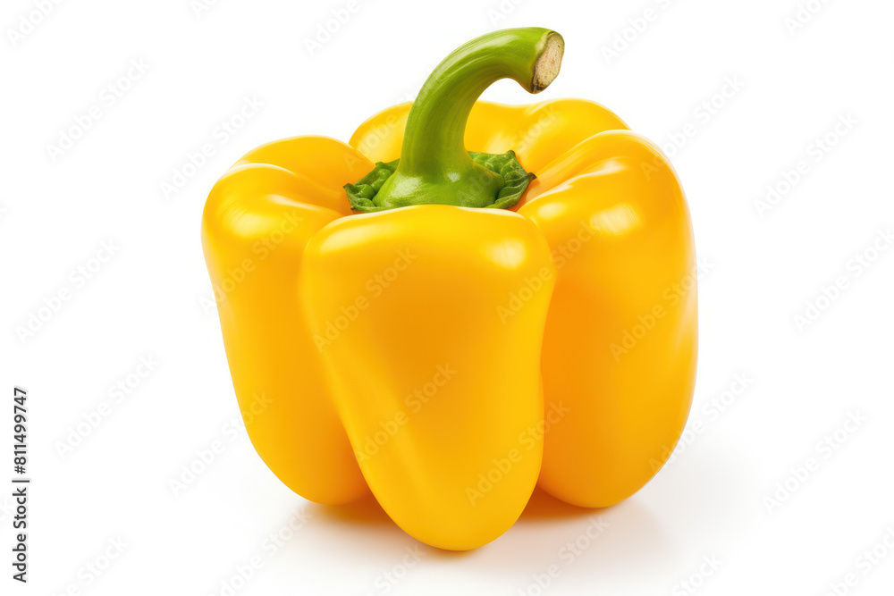 Yellow bell pepper isolated on white background Yellow bell pepper isolated on white background