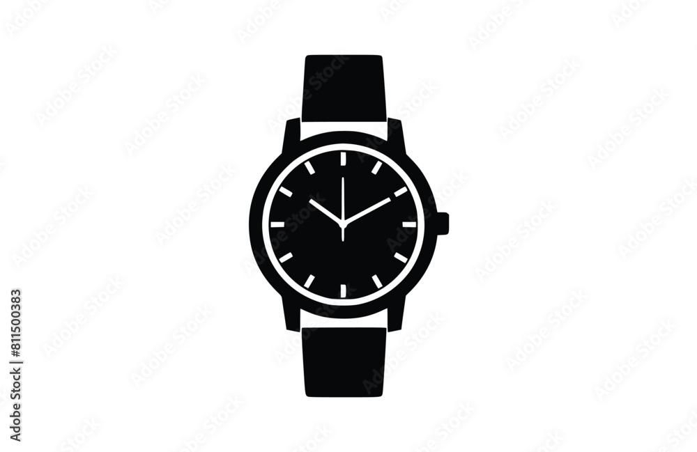 Flat watch icon symbol vector Illustration. Flat watch icon symbol vector Illustration.