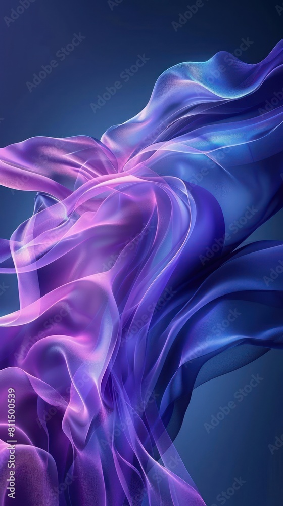 Fototapeta premium A Beautiful Blend of Purple and Pink Clouds and Flowers