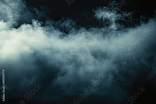 Mysterious Slightly Glowing Fog In The Dark Wallpaper Created Using Artificial Intelligence