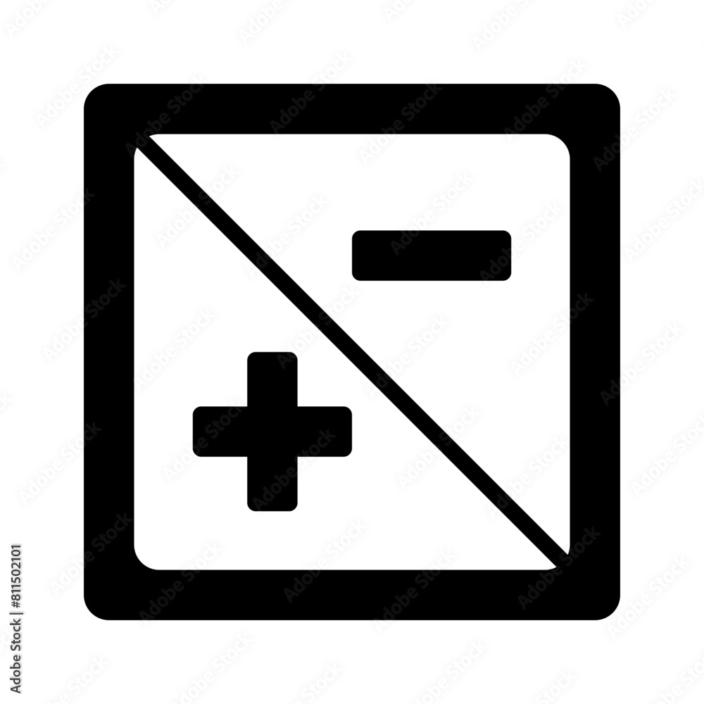 Obraz premium Vector solid black icon for Expand collapse