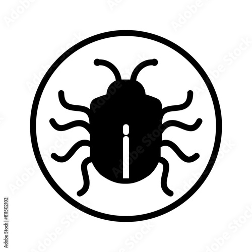 Vector solid black icon for Tick