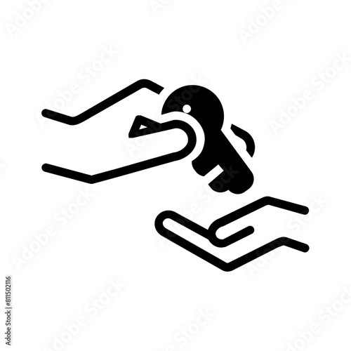 Vector solid black icon for Legacy