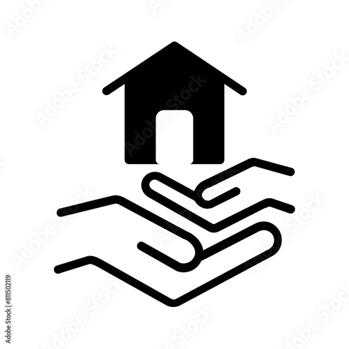 Vector solid black icon for Legacy