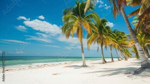 Summer Palms on a Mexican Beach © Bi