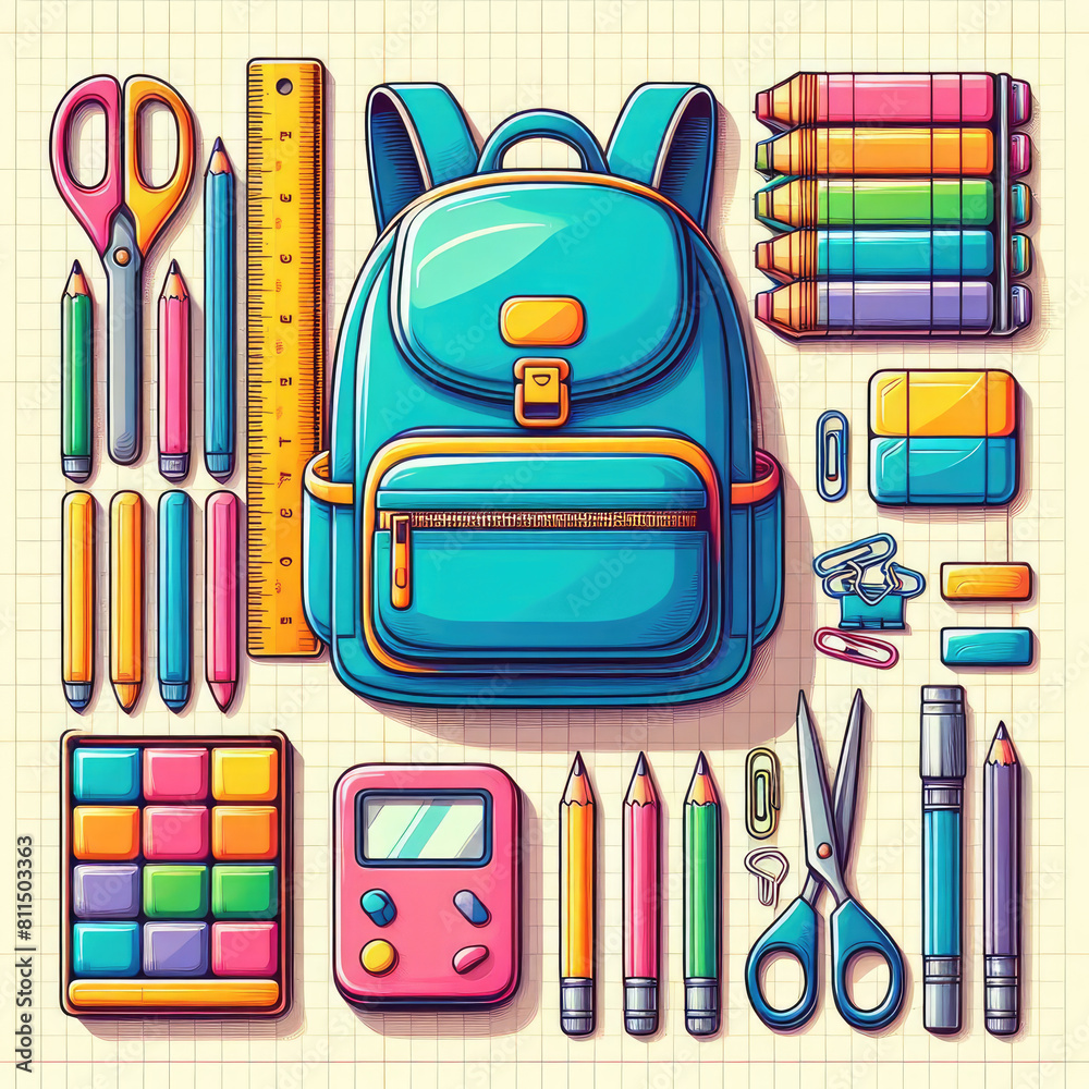 school supplies clip art with Generative AI Techonology.
school supplies clip art with Generative AI Techonology.
