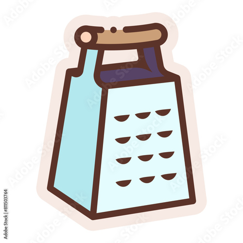 cheese grater sticker