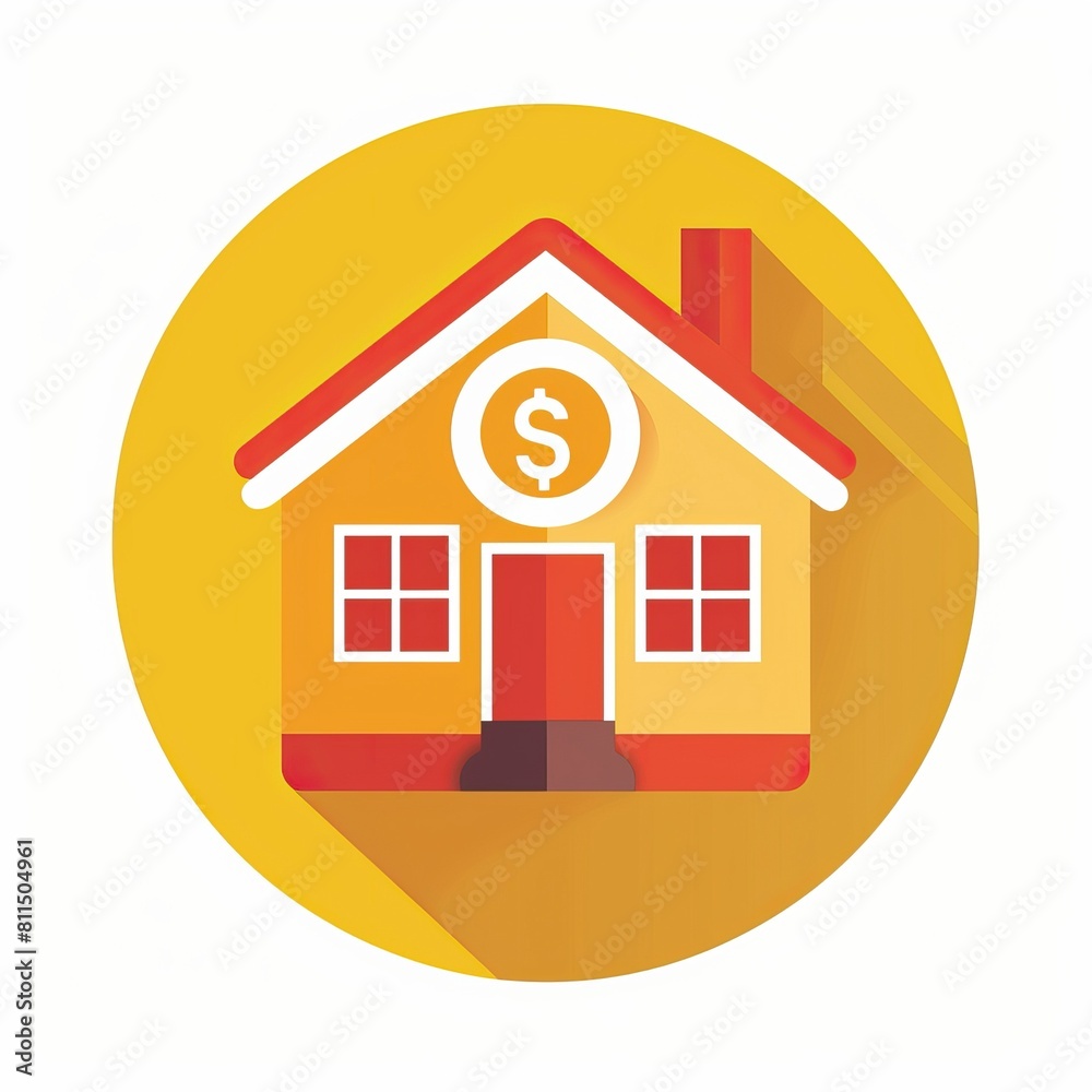 Affordability flat icon. illustration on white background Affordability flat icon. illustration on white background