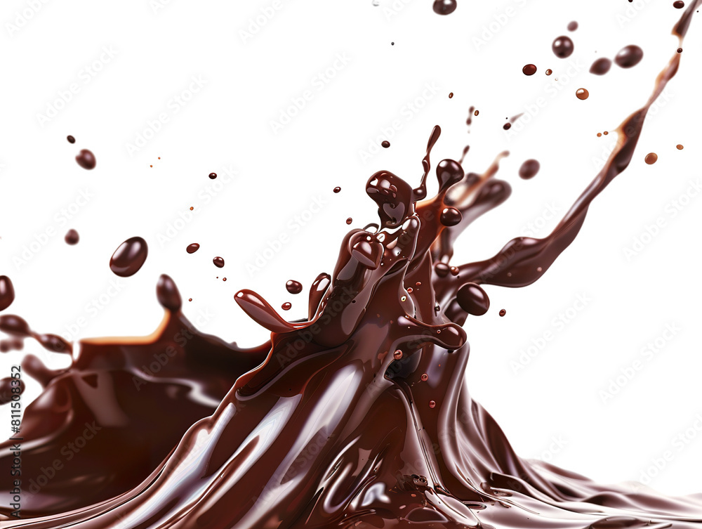 Dark brown Chocolate or cocoa liquid swirl splash with little foundation bubbles isolated on white background PNG Dark brown Chocolate or cocoa liquid swirl splash with little foundation bubbles isolated on white background PNG