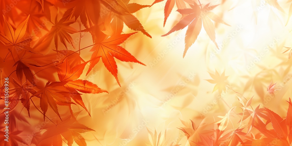 a picture of a bunch of leaves on a wall with a blurry background