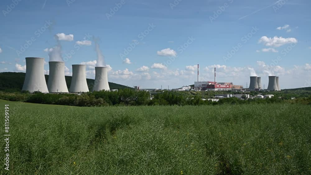 Cooling towers of nuclear power plant. Mochovce. Cooling towers of nuclear power plant. Mochovce.