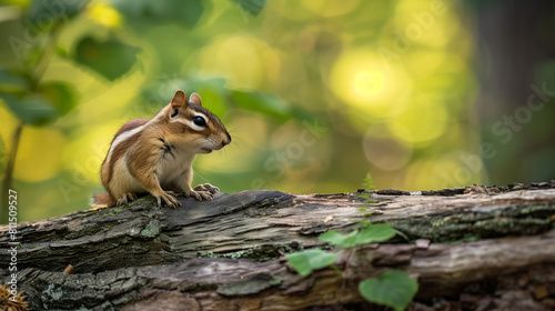 squirrel on the tree green leave little pet animal 