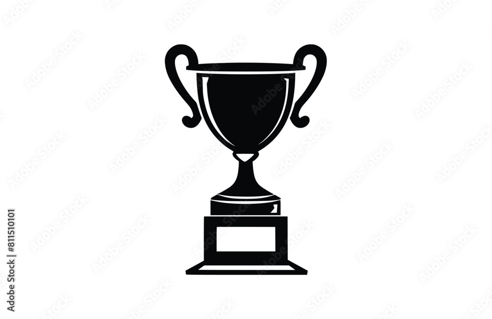 Flat trophy icon symbol vector Illustration. Flat trophy icon symbol vector Illustration.
