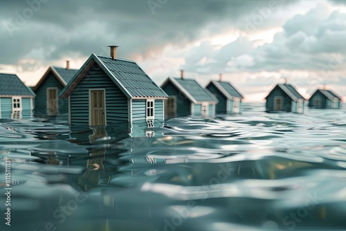 houses in water photo