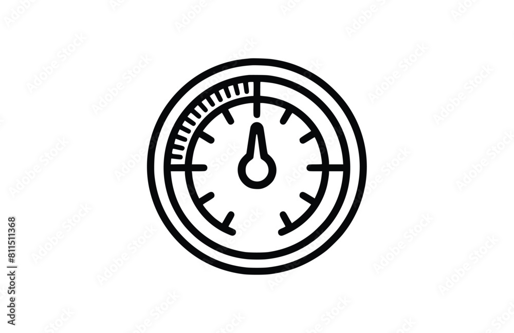 Flat Speedometer icon symbol vector Illustration. Flat Speedometer icon symbol vector Illustration.