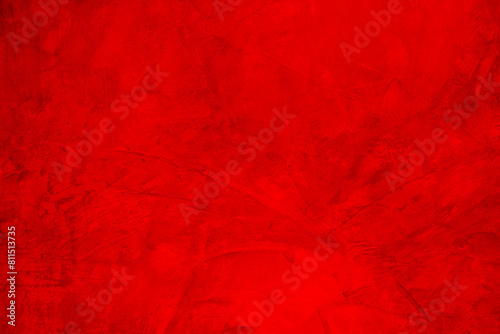 Empty studio interior background and backdrop and product display stand with red shadow on blank text background for inserting text.	 photo